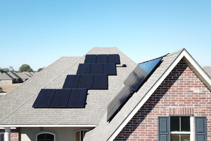 Rooftop array detail